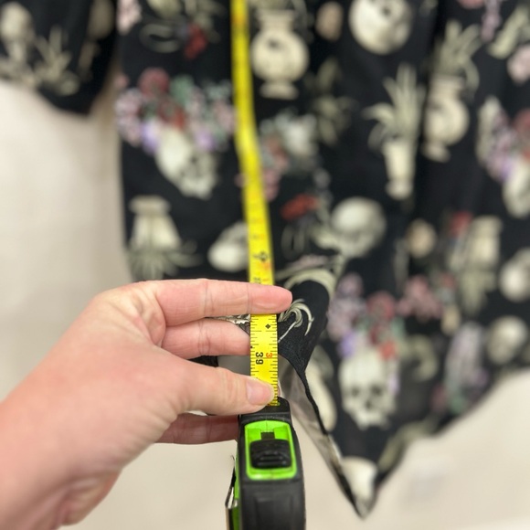 Dangerfield Memento Mori  skull floral midi Dress NWT Sz.12 Whimsigoth punk goth - Picture 9 of 10